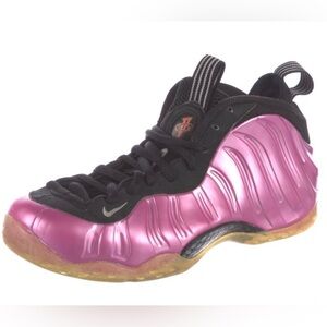 NIKE 8.5 Pink and Black Foamposite Sneakers shoes